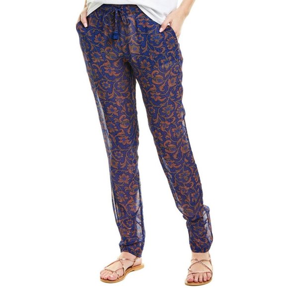 FIGUE Alexa Printed Semisheer High Rise Pants - Picture 2 of 5